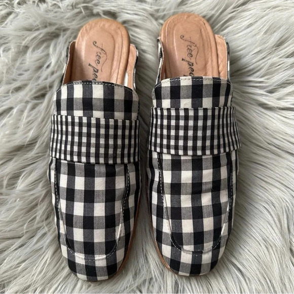FREE PEOPLE At Ease Gingham Loafers Size 38 (8) - Picture 2 of 9